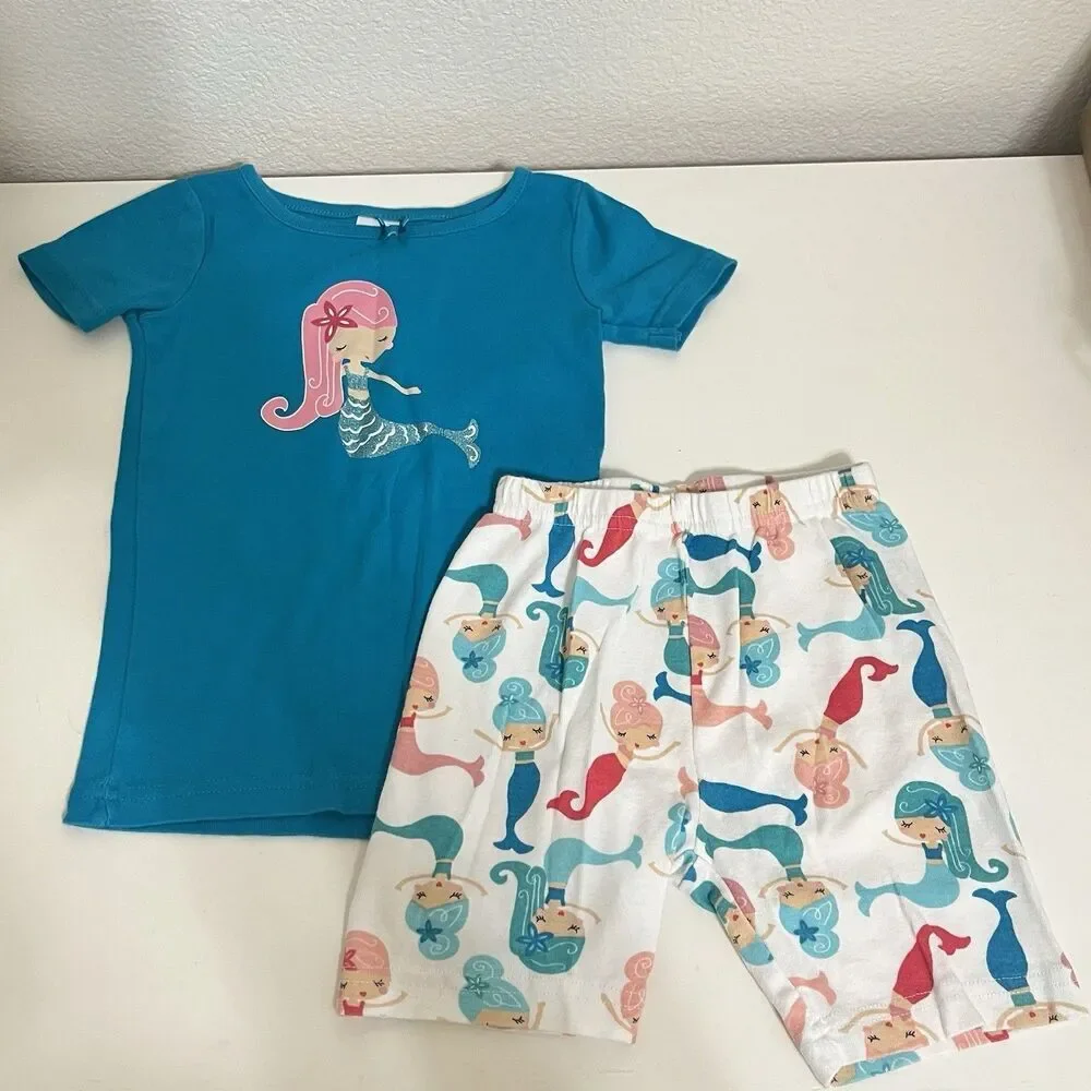 Carter's Gymboree Mermaid Pajamas Lot of 7 2-Pc Sets Fish Sealife Girls Size 3T